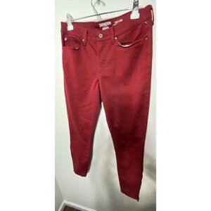 Denizen From Levis Highrise Ankle Skinny Women Size 10 Pants Red 30X27